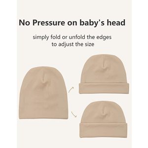 Chapeaux pour bébés avec logo personnalisé, bonnets en coton pour prématurés, bonnets chauds pour prématurés, bonnets d'hôpital pour bébés prématurés, garçon et fille - Product Image 6