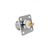 Connecteur RF en laiton haute performance BJDZ, prise BNC mâle à 4 trous, à souder sur panneau, en stock, vente en gros, directement de l'usine