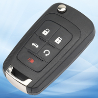 Clé de Voiture à Distance Pliable MS 5 Boutons 315 MHz FCC OHT01060512 pour Véhicule Chevrolet Télécommande et Clé Vierge