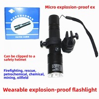 Lampe torche antidéflagrante IP66 en aluminium, mini lampe frontale de sécurité à LED puissante pour casque, idéale pour les stations de pompage et les casernes