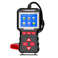 Lecteur de code de panne de voiture KONNWEI, scanner du système moteur de voiture KW320, lecteur de code avec grand écran couleur