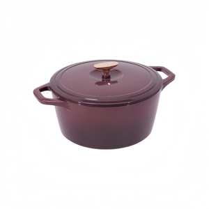<span class=keywords><strong>Cocotte</strong></span> en <span class=keywords><strong>fonte</strong></span> émaillée avec couvercle à double poignée Passe au four jusqu'à 500 ° F <span class=keywords><strong>ou</strong></span> sur la cuisinière - Product Image 1