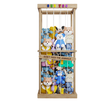 Conception améliorée organisateur de stockage de jouets en bois pouf hamac en peluche grand filet en peluche table pour enfants pour salle de jeux de pépinière