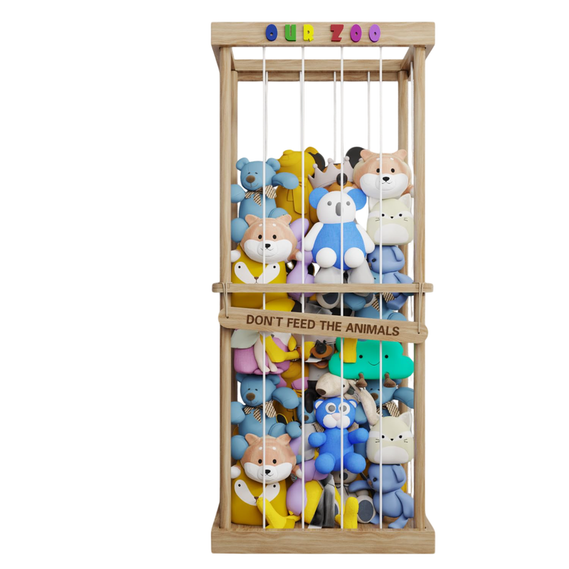 Upgraded Design Wood Toy Storage Organizer