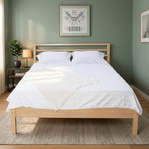 Base de Cama de Madera de Pino Natural, Diseño Japonés Moderno y Simple, Duradera, Tamaño 1m6 x 2m, para Todas las Edades, Muebles para el Hogar - Product Image 3