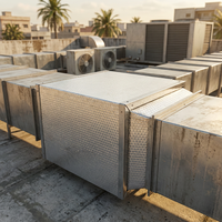Panneau de laine de verre semi-rigide avec revêtement en aluminium pour isolation thermique et acoustique des conduits de climatisation