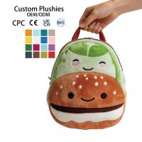 Sac fourre-tout en peluche personnalisé OEM ODM, design feuille, tissu peluche coloré pour femmes et enfants, CPC