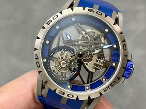 Reloj de Pulsera Mecánico de Alta Calidad para Hombre, Diseño Abierto con Movimiento Mecánico Tourbillon - Product Image 3