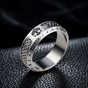 Yunnique 316L Stainless Steel Viking Celtic Rune <b>Ring</b> <b>Men</b> Antique Silver-Tone Tree Life Rebellious Biker Punk Hip Hop Gift - Product Image 1