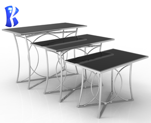 Di alta qualità in acciaio inox a buffet <span class=keywords><strong>stazione</strong></span> rettangolare in oro rosa tabella di banchetto dell'hotel per buffet display <span class=keywords><strong>stazione</strong></span> - Product Image 2