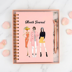 2025 2026 Custom Spiral Bound <b>A3</b>/A4/A5 Journal Notebook 100gsm Thermal Bound Daily and Weekly Planner 100 Sheets with <b>Box</b> - Product Image 1