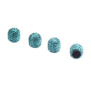 Bouchons de valve incrustés de diamants 15x13mm, bouchons de pneus universels pour voiture avec strass pour la mise à niveau et la personnalisation - Product Image 4