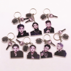 Spot Men's Group Star Image UV Printing <b>Anime</b> Acrylic Key Chain Pendant Student Schoolbag Cute Decorative Accessories Gift - Product Image 1