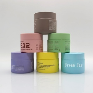 Luxury Frosted Green Purple Pink Glass Face Cream <b>Jar</b> 50ml 50g 100g Cosmetic <b>Jar</b> Colorful <b>Empty</b> Skincare Glass <b>Jar</b> and Lid - Product Image 2