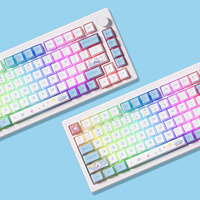 AKKO MOD 007 HE PC Mechanical Purple Melody Keyboard Gaming Berkabel Magnetik dengan Switch Hall Effect dan Polling Rate 1.000Hz