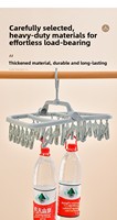 Séchoir rotatif double barre à 360 degrés, multi-pinces, pour vêtements, sous-vêtements et chaussettes, pliable, pour la maison, vente en gros