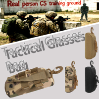 Estuche Rígido Táctico Personalizable para Gafas, de Nailon, para Exteriores, Bolsa de Almacenamiento de Accesorios Molle, Portátil y Duradero, Canaan YJB-002