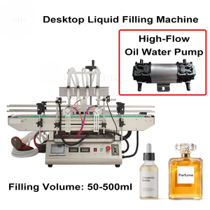 Máquina Llenadora de 4 Cabezas Totalmente Automática HZPK para Botellas de Agua, Tapado, Etiquetado, Aceite, Leche, Loción, Bebidas Energéticas - Product Image 5