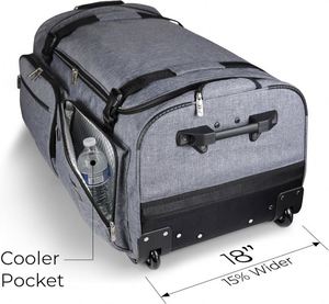 Free Sample 25 Inch Collapsible Dance Duffel Bag with Garment Rack Lightweight Costume Travel Luggage Duffel Bags - Product Image 4