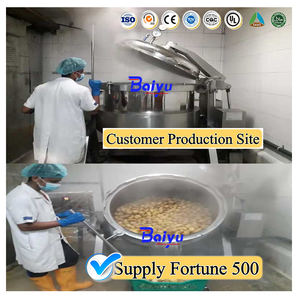 Cuisinière à pression industrielle en acier inoxydable Baiyu 304 pour la pré-cuisson de la viande, du jambon et des steaks dans une usine alimentaire commerciale - Product Image 2