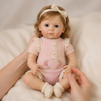 Poupées reborn en vinyle de 20 pouces - Jouet éducatif en peluche pour enfants