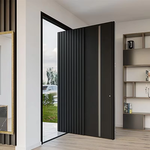 Italie Meilleure vente <span class=keywords><strong>grande</strong></span> poignée serrure intelligente portes d'entrée avant porte d'entrée sécurité luxe sécurité porte pivotante en acier inoxydable pour les maisons - Product Image 3