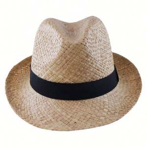 2025 New Arrival Summer Natural Hand Woven Raffia <b>Straw</b> <b>Fedora</b> Hat for Women Men Casual Travel Beach Vacation Sunshade Sun Hat - Product Image 6