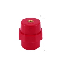 Isolateur de borne cylindrique haute résistance rouge basse tension K&R SM38*32-M8 en matériau BMC, 660V nominal