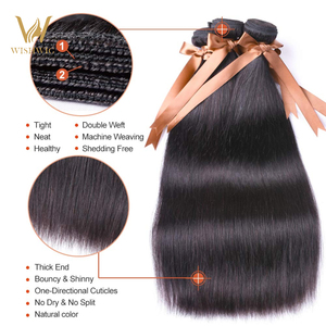 Tóc Nối Thẳng Wishwig 10A Cho Tóc Người, Tóc Nối Thẳng Brazilian Wig Tóc Brazil - Product Image 4