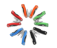 12 en 1 Mini pince multifonctionnelle Gadget pince à couteau pliable avec interrupteur à glissière tournevis pince en acier inoxydable