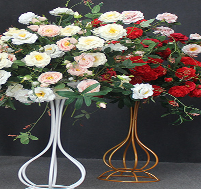 Nordic Ins Wrought Iron Vase Simple Transparent Hydroponic Fdecoration Flower Stand Metal Vases