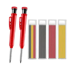 Wood Floor Marking Construction Carpenter Marker Refill 3 Colors Lead Deep Hole Mechanical Pencil