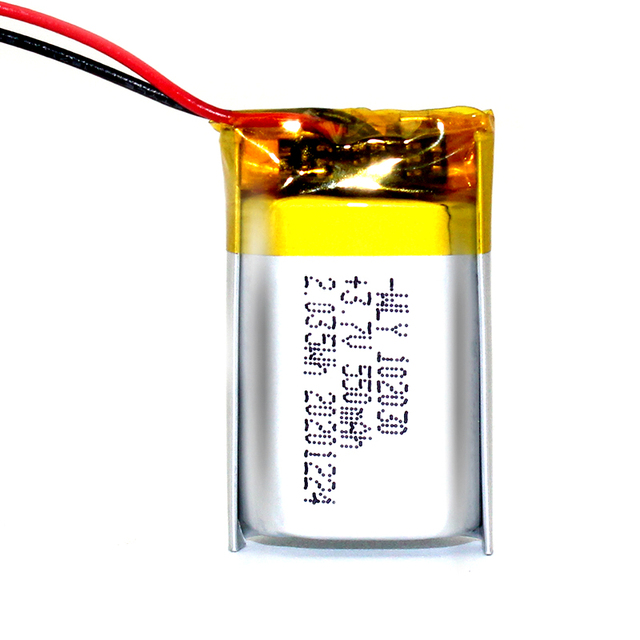 3.7v Small Lithium Ion Battery 102030 550mAh 10x20x30mm 2.035Wh
