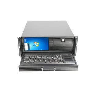 Boîtier serveur 19 pouces Rackmount 2 baies Hot Swap Hdd Châssis PC industriel Écran LCD Boîtier serveur 4U