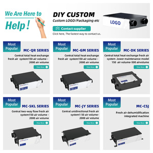 COMAYJOHN-Sistema de unidad de aire acondicionado para el hogar, recuperación de calor central con sistema de ventilación, calefacción para interiores, sistema de aire acondicionado, con recuperación de calor, - Product Image 3