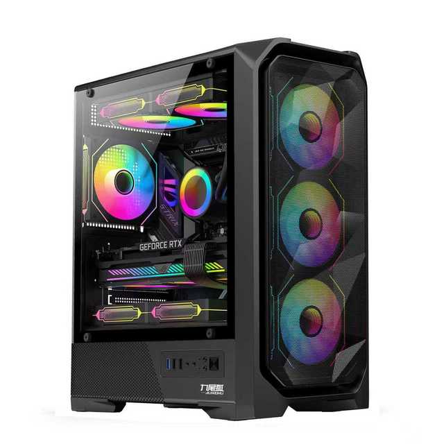 Wholesale Core I7 Gamer Desktop Computer Win10 16GB Ram SSD HDD 1TB GPU GTX1060 6GB 22 Inch Monitor Core I5 Processor Gaming Pc
