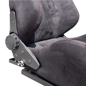 Sedile - Sedile Sportivo Singolo per Auto, Velluto, Nero, Universale con Kit Simoni Racing Sled - Product Image 4