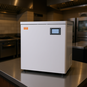 Máquina de Helados Comercial Vevor, 450 Libras Diarias, Acero Inoxidable, Trifásica, 220V, 2800W, Solo Cabezal de Máquina de Hielo - Product Image 2