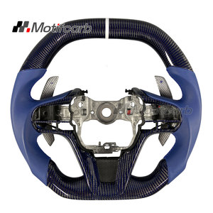 Volante de Fibra de Carbono con Diseño Azul Personalizado para Lexus LC 500 500h Coupé 2016-2026, con Palancas de Cambio - Product Image 1