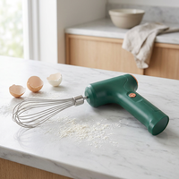 Mini batteur à œufs électrique sans fil, 3 vitesses, fouet en acier inoxydable pour gâteau, crème, pâtisserie