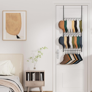 Estante de almacenamiento metálico multifuncional y moderno para colocar detrás de la puerta, para usar en la entrada de una habitación del hogar. - Product Image 5