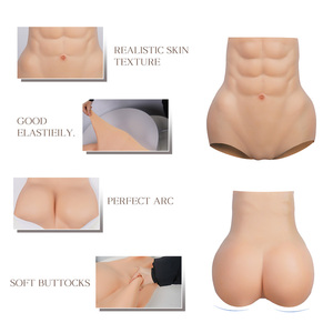 Forme de poitrine en silicone doux au toucher réaliste <span class=keywords><strong>faux</strong></span> muscle hommes hanche fesses pantalon <span class=keywords><strong>fessier</strong></span> en silicone pour crossdresser - Product Image 5