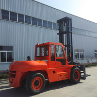 Chariot élévateur de fourche industrielle de 12 tonnes, avec changement latéral, dimensions de camion, chariot élévateur