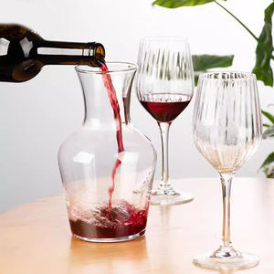 Fabricant en Gros V4960 Verres Cafetière Pot à Lait <span class=keywords><strong>et</strong></span> Eau <span class=keywords><strong>Carafe</strong></span> en <span class=keywords><strong>Verre</strong></span> <span class=keywords><strong>Cristal</strong></span> Transparent 1L pour Vin <span class=keywords><strong>Whisky</strong></span> - Product Image 4