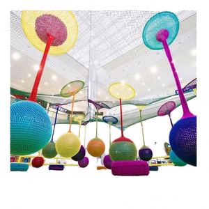 Machine LBSWING - Équipement de jeu d'extérieur et d'intérieur en maille crochetée colorée en PVC - Balançoire à balles, corde d'escalade, filet - 100-500 kg - Product Image 1