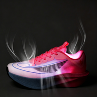 Chaussures de course pour femmes en gros, ultra-fines, respirantes, avec semelle intermédiaire amortissante en maille, antidérapantes, pour la course et l'entraînement