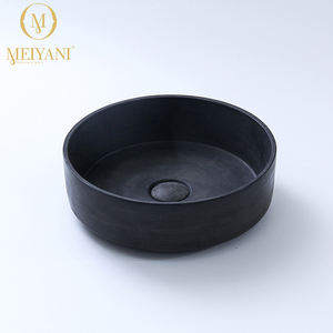 Lavabo en ciment de forme ronde, couleur bleue, comptoir de salle de bain, évier en béton, vente en gros - Product Image 6