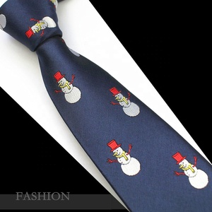 Corbatas Navideñas para Hombre, <span class=keywords><strong>Corbata</strong></span> de Seda Tejida de 7 cm, Regalo para Hombre, <span class=keywords><strong>Corbata</strong></span> Festiva con Diseño de Santa Claus y Reno - Product Image 4