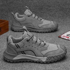 Chaussures décontractées pour hommes, respirantes, en mesh, pour le skateboard, semelle souple, baskets plates, à enfiler, chaussures de tennis - Product Image 3