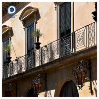 Rampe de sécurité en acier haute résistance, design classique en fer forgé, pour balcon de bâtiment résidentiel duplex, balustrade extérieure
